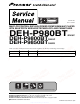 Pioneer deh-p980bt Service Manual