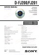 Sony D-FJ200 Service Manual