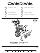 Briggs & Stratton Canadiana 1695868 Operator's Manual