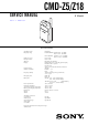 Sony CMD-Z5 Service Manual