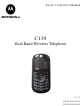 Motorola C139 Service Manual
