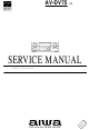 Aiwa av-dv75ez Service Manual