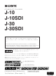 Sony J-10 Manual