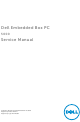 Dell Embedded Box PC 5000 Service Manual