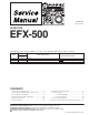 Pioneer EFX-500 Service Manual