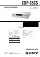 Sony CDP-C5CS Service Manual