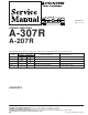 Pioneer A-307R Service Manual