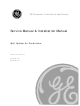 GE AIR 116 IN Service Manual & Installation Manual