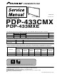 Pioneer pdp-433cmx Service Manual