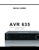 Harman Kardon AVR635 Service Manual