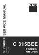 NAD C 315bee Service Manual