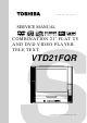 Toshiba VTD21FQR Service Manual