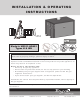 Raypak HD401 Installation & Operating Instructions Manual