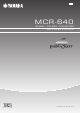 Yamaha MCR-640 Owner's Manual
