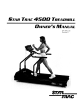Star Trac 4500 Owner's Manual
