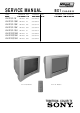 Sony KV-21FQ10K Service Manual