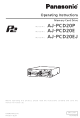Panasonic AJ-PCD20EJ Operating Instructions Manual