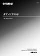 Yamaha RX-V3900 Owner's Manual