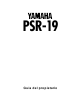 Yamaha PSR-19 Owner's Manual