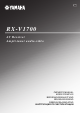 Yamaha RX-V1700 Owner's Manual