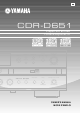 Yamaha CDR-D651 Owner's Manual