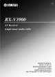 Yamaha RX-V3900 Owner's Manual