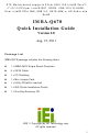IEI Technology IMBA-Q670 Quick Installation Manual