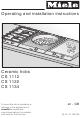 Miele CS 1134 Operating And Installation Instructions