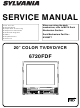 Sylvania 6720FDF Service Manual