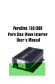Go Power PureSine 150 User Manual