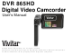Vivitar DVR 865HD User Manual
