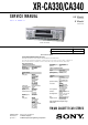 Sony XR-CA330 Service Manual