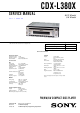 Sony CDX-L380X Service Manual