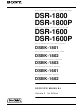 Sony DSR-1800 Service Manual