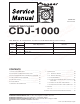 Pioneer CDJ-1000 Service Manual
