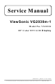ViewSonic VG2030m-1 Service Manual