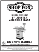 Shop fox W1745W Owner's Manual