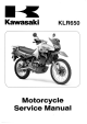 Kawasaki KLR650 Service Manual