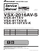 Pioneer VSX-2016AV-S Service Manual