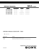 Sony KV-27FS100L Service Manual