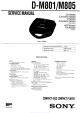 Sony d-m801 Service Manual