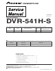 Pioneer DVR-541H-S Service Manual