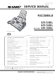 Sharp UX-340L Service Manual