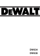 DeWalt DW636 Manual