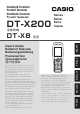 Casio DT-X200 User Manual