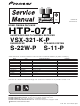 Pioneer VSX-321-K-P Service Manual