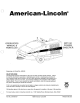 American-Lincoln MPV 60 Operator's Manual