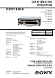 Sony CDX-GT10W Service Manual