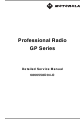 Motorola Professional GP340 Service Manual