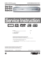 Philips DVDR3300H Service Manual